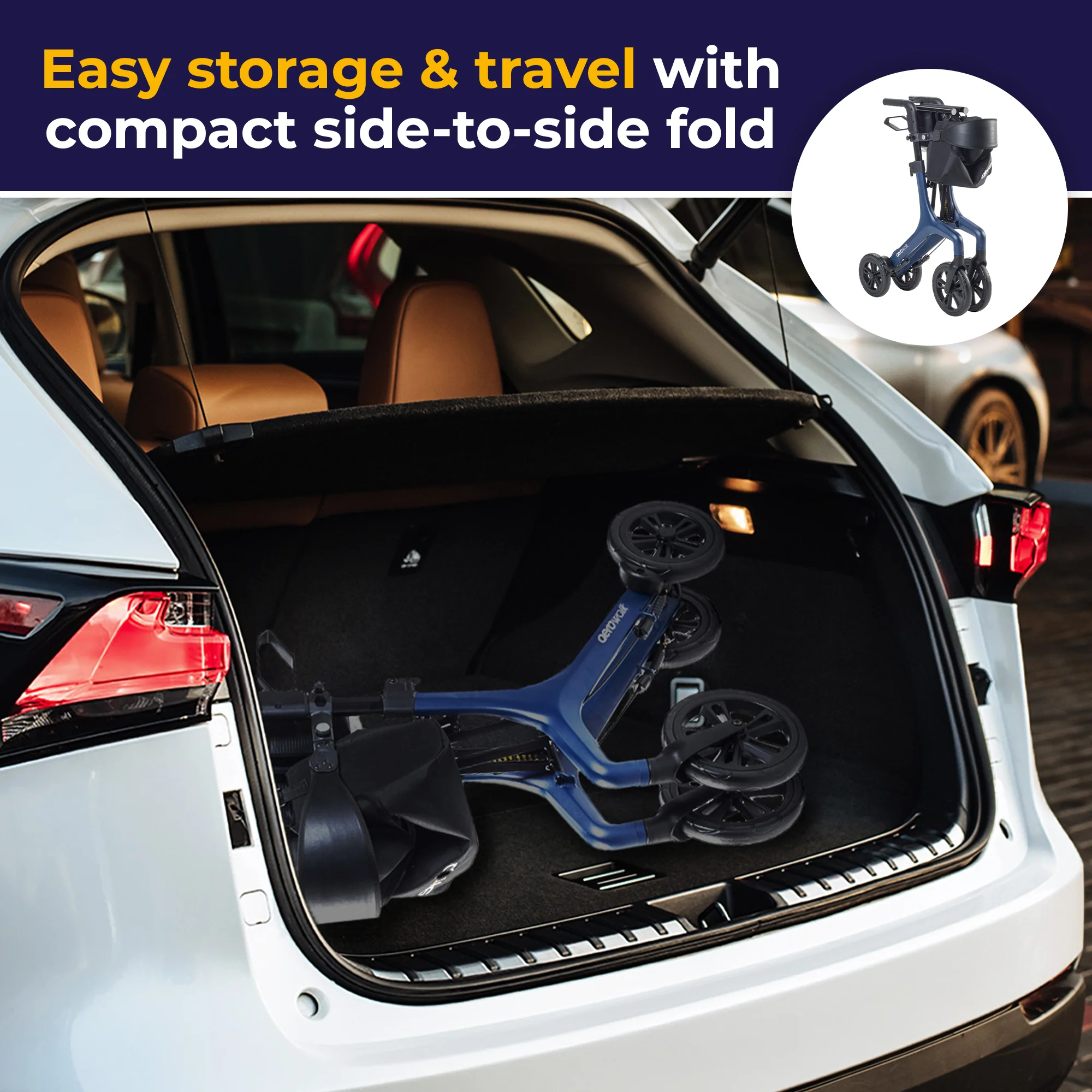 AeroWalk Ultra-Lite Rollator - Image 42