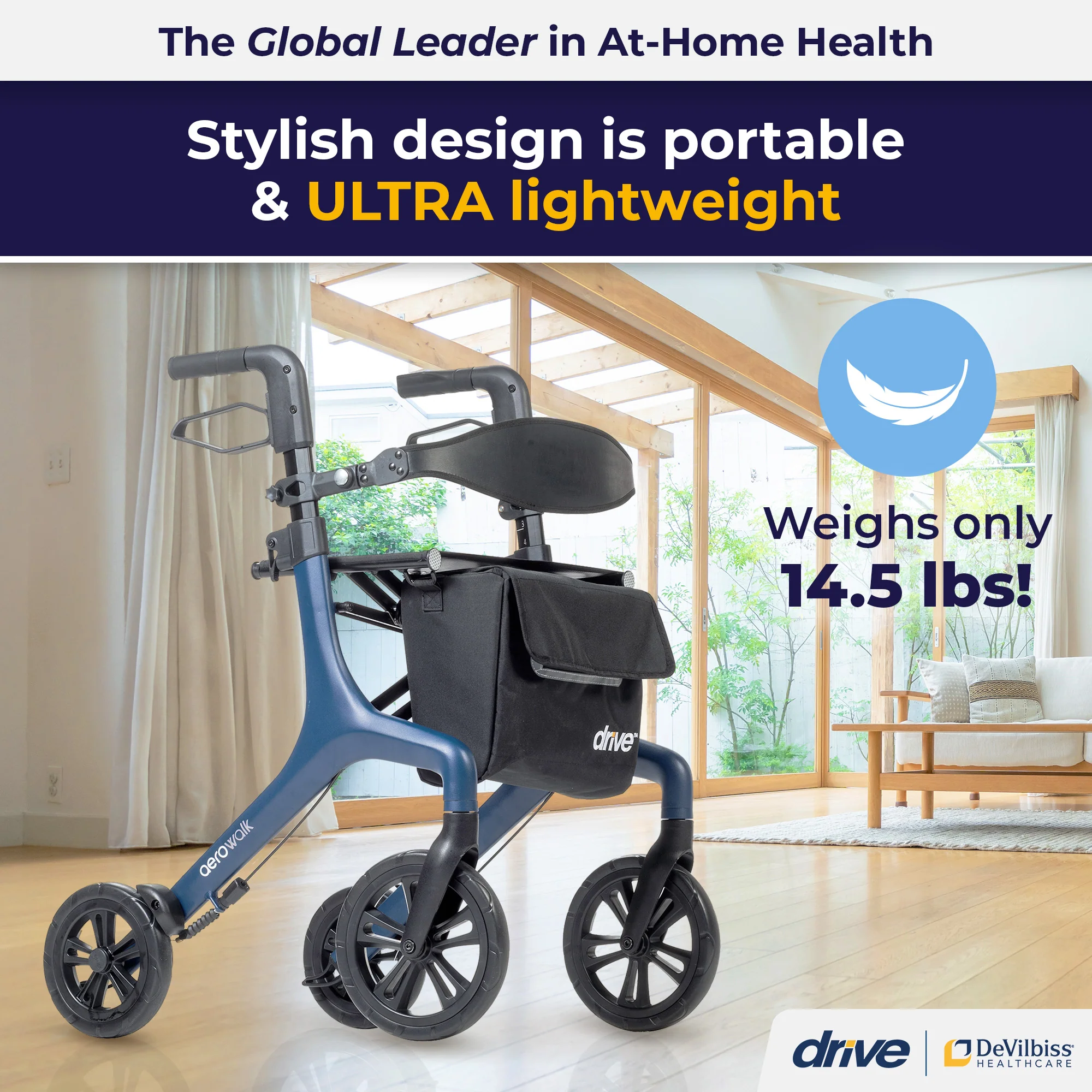 AeroWalk Ultra-Lite Rollator - Image 49