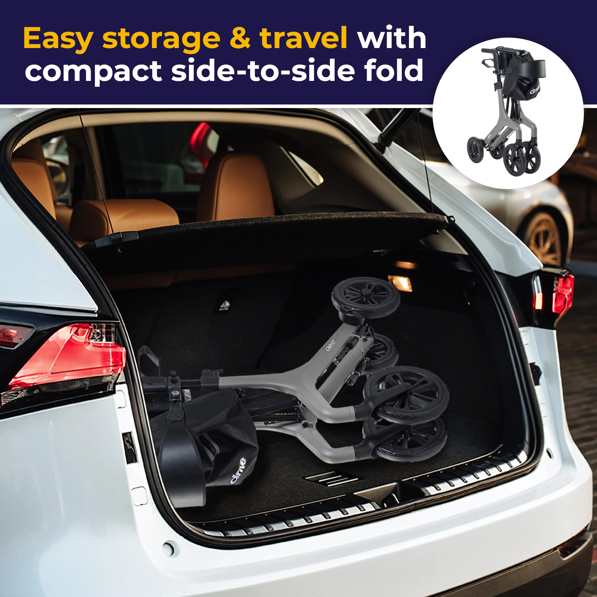 AeroWalk Ultra-Lite Rollator - Image 51