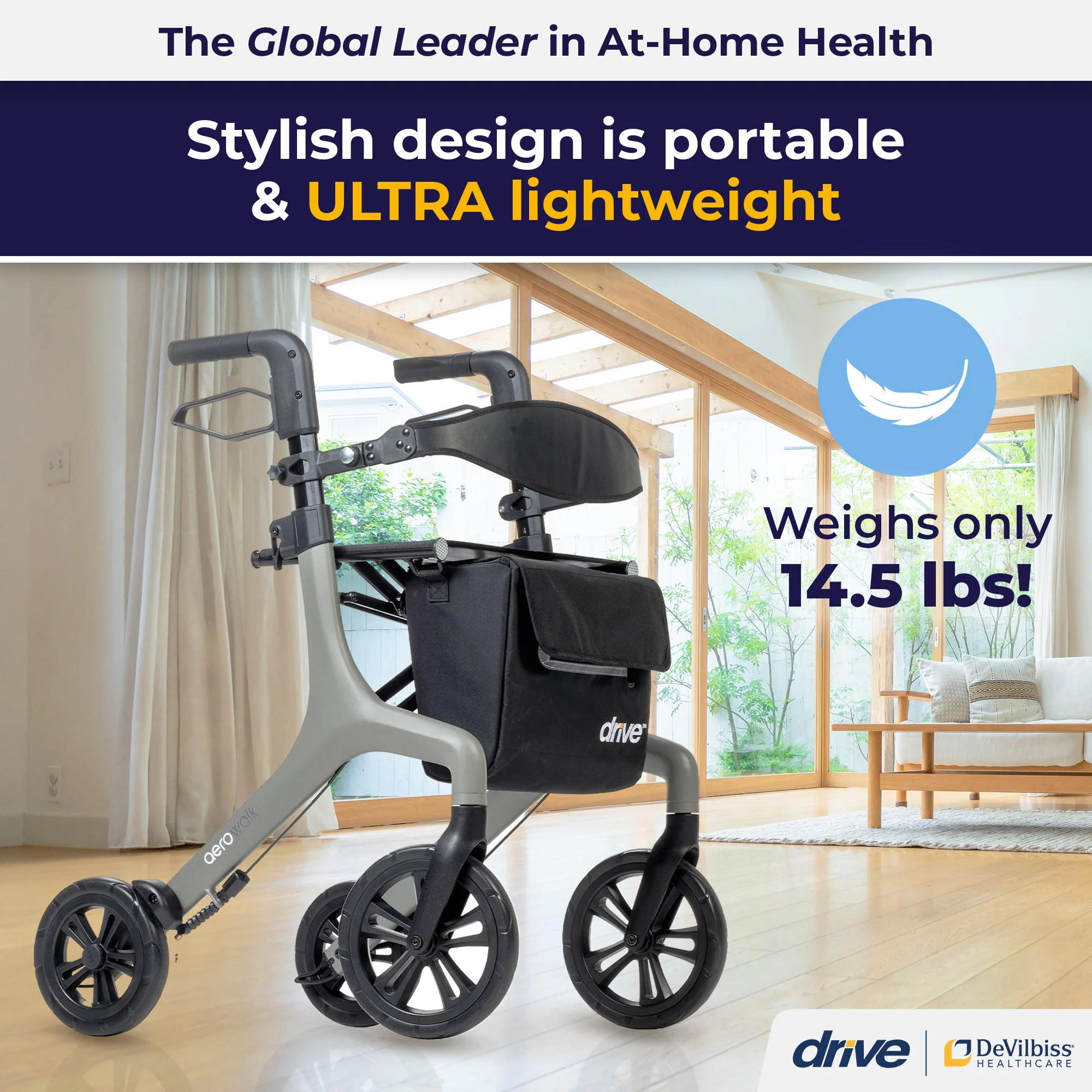 AeroWalk Ultra-Lite Rollator - Image 54