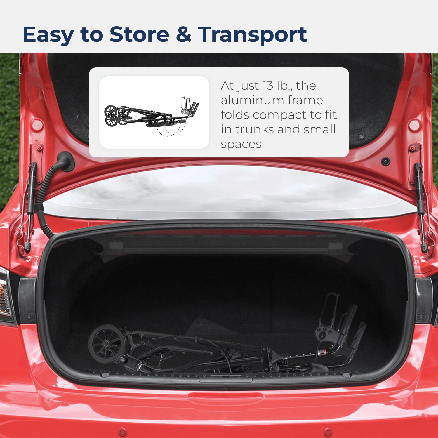 Aluminum Rollator, 6" Casters - Image 13