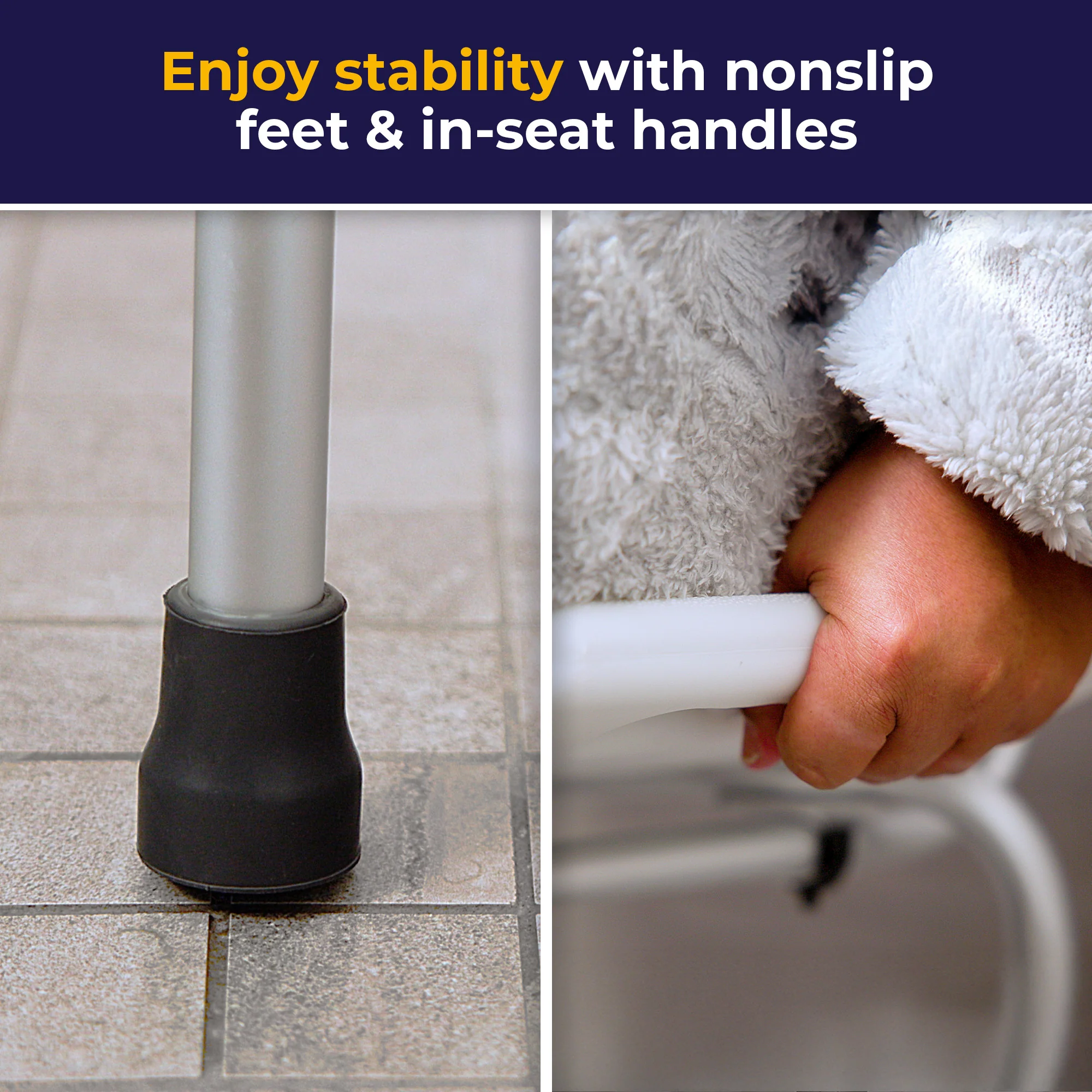 Deluxe Bariatric Shower Chair with Cross-Frame Brace - Image 10