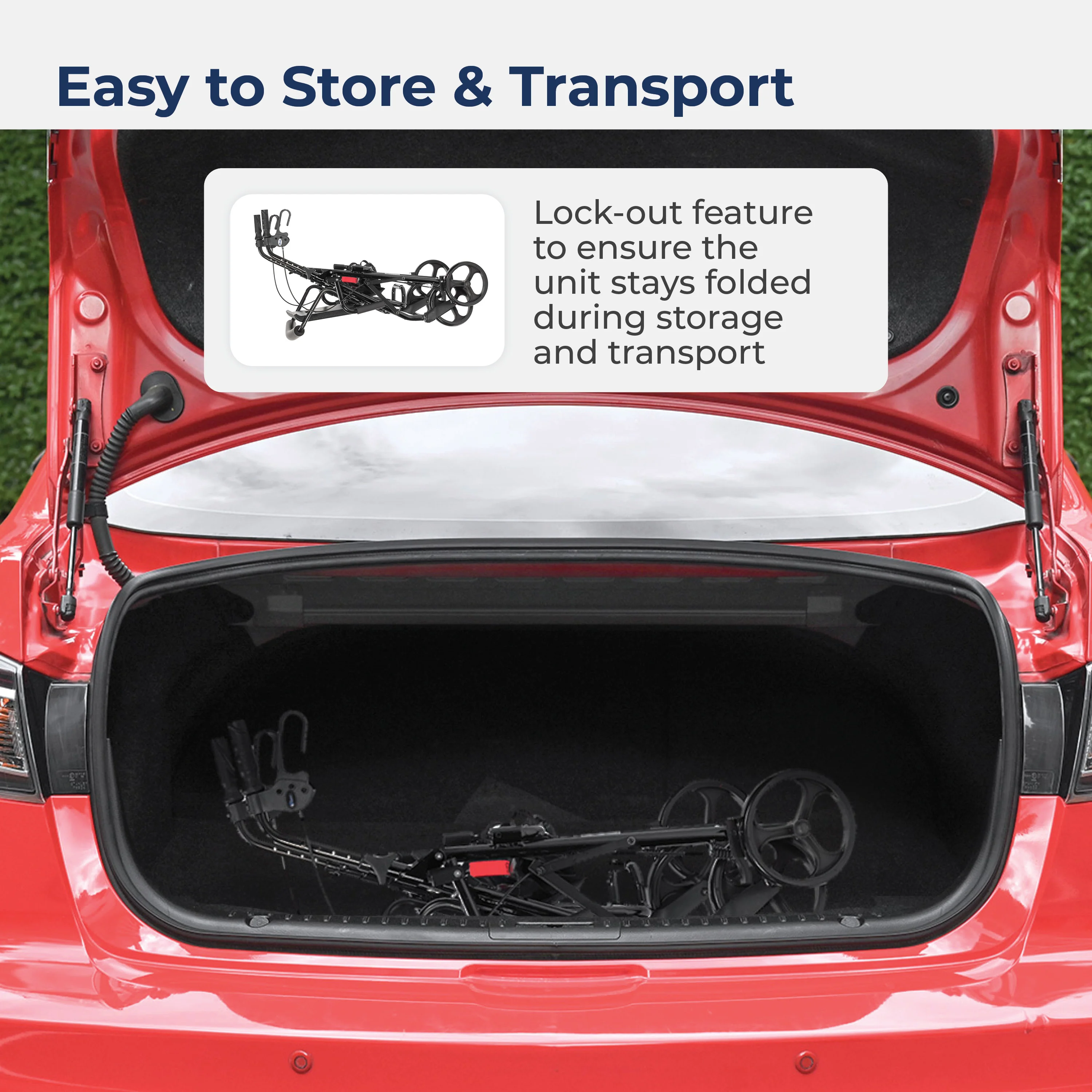 Duet Rollator/Transport Chair, 8" Casters - Image 18