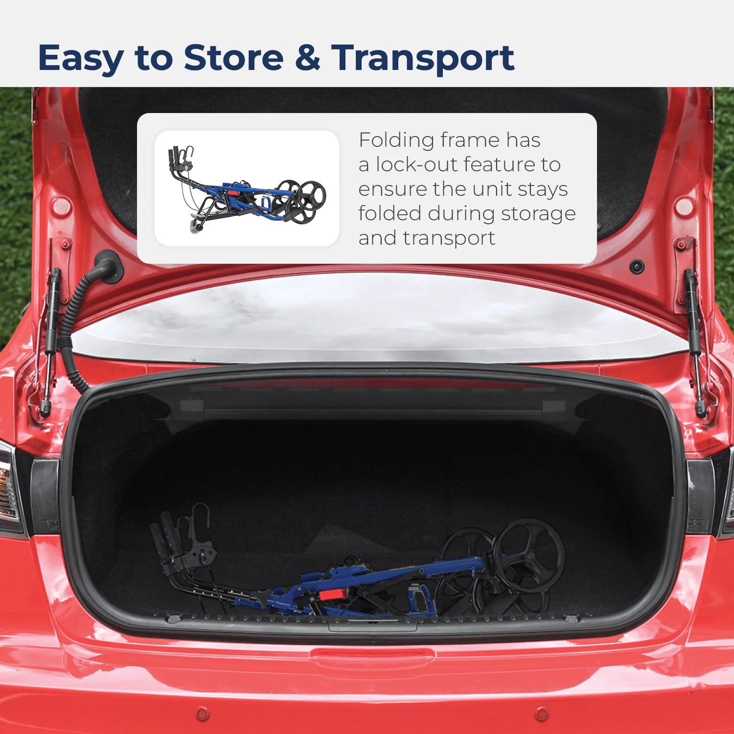 Duet Rollator/Transport Chair, 8" Casters - Image 8