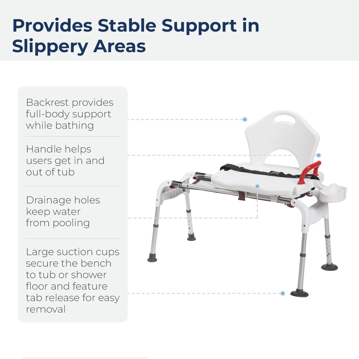 Folding Universal Sliding Transfer Bench - Image 4
