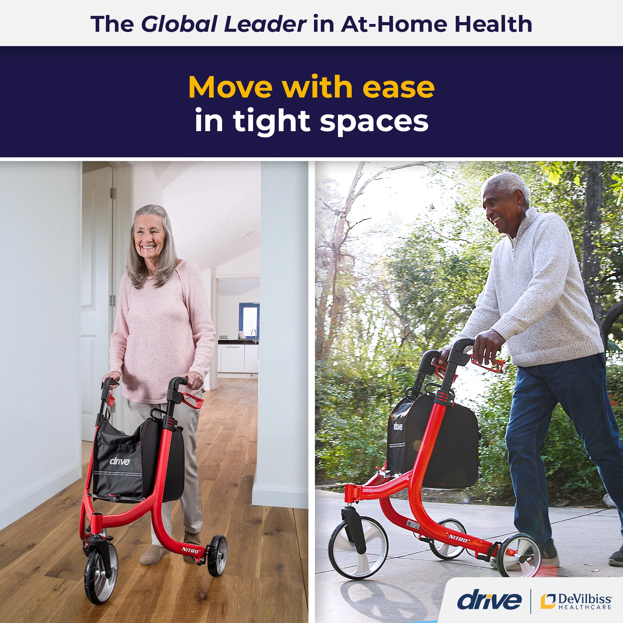 Nitro® 3-Wheel Rollator - Image 13