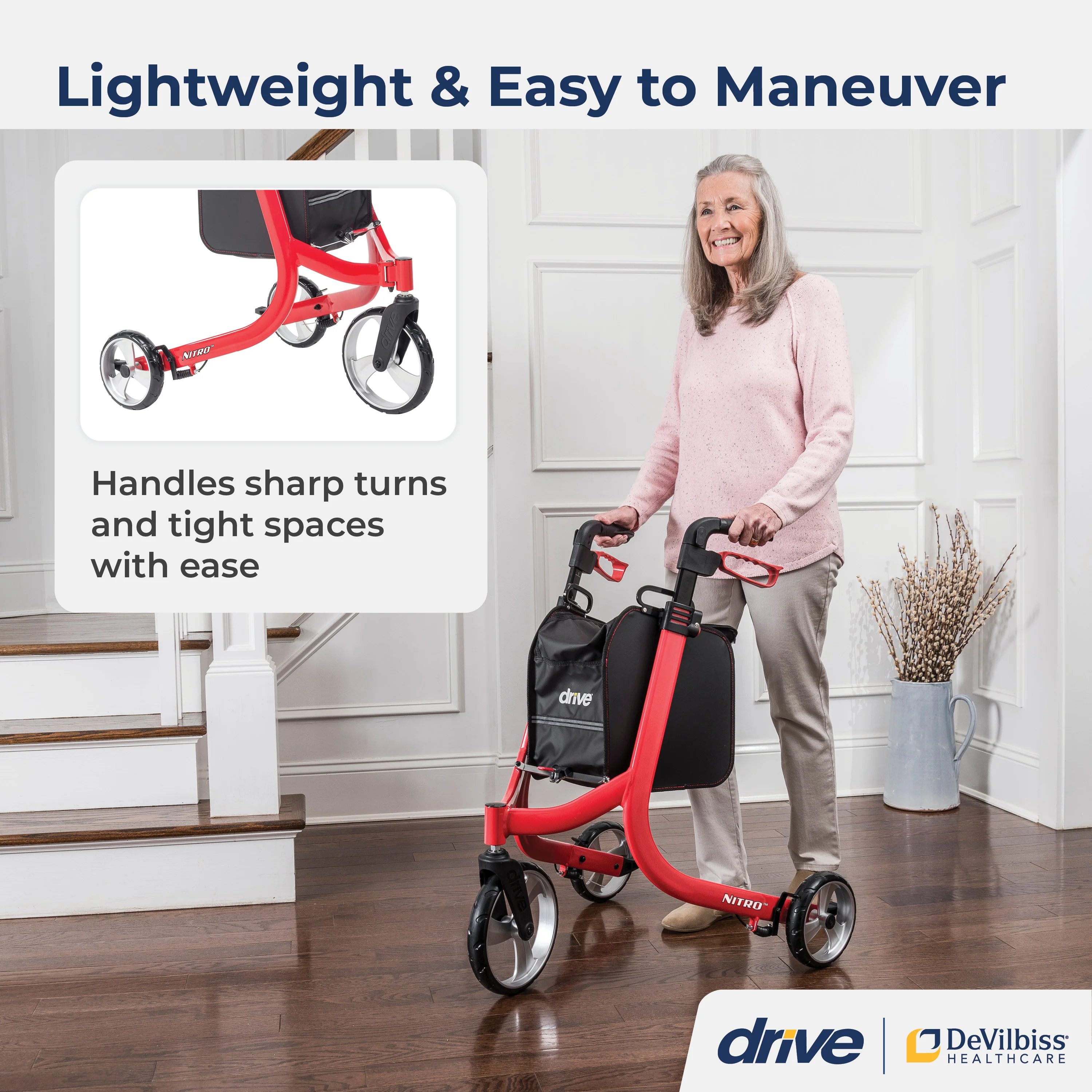 Nitro® 3-Wheel Rollator - Image 4