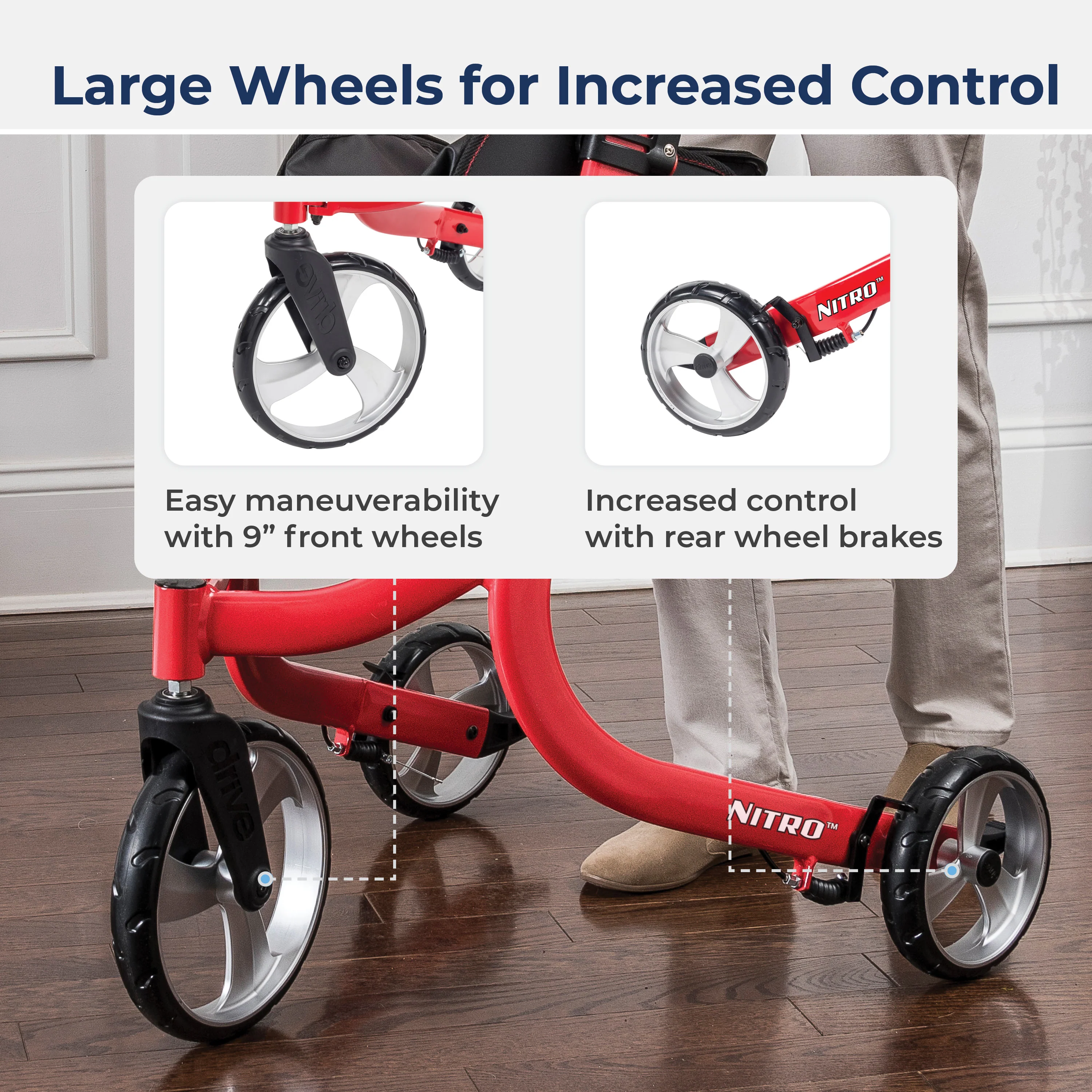 Nitro® 3-Wheel Rollator - Image 8