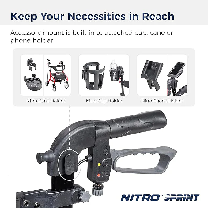 Nitro® Sprint Rollator with Accessories - Image 12