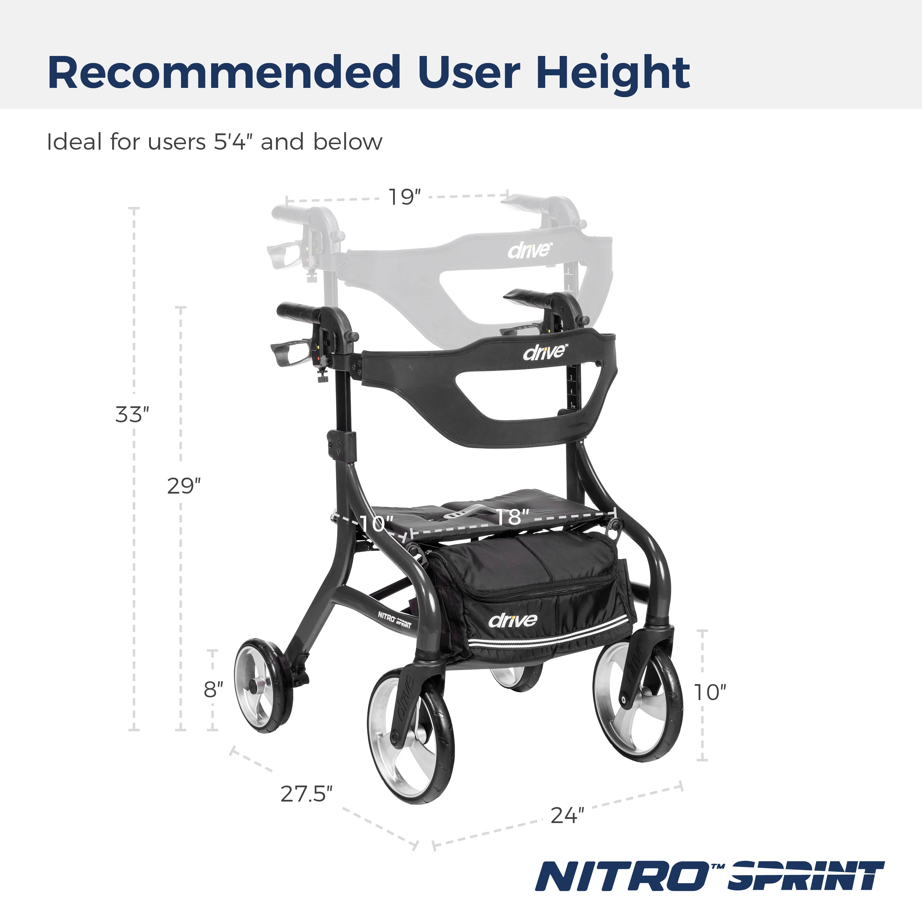 Nitro® Sprint Rollator with Accessories - Image 16