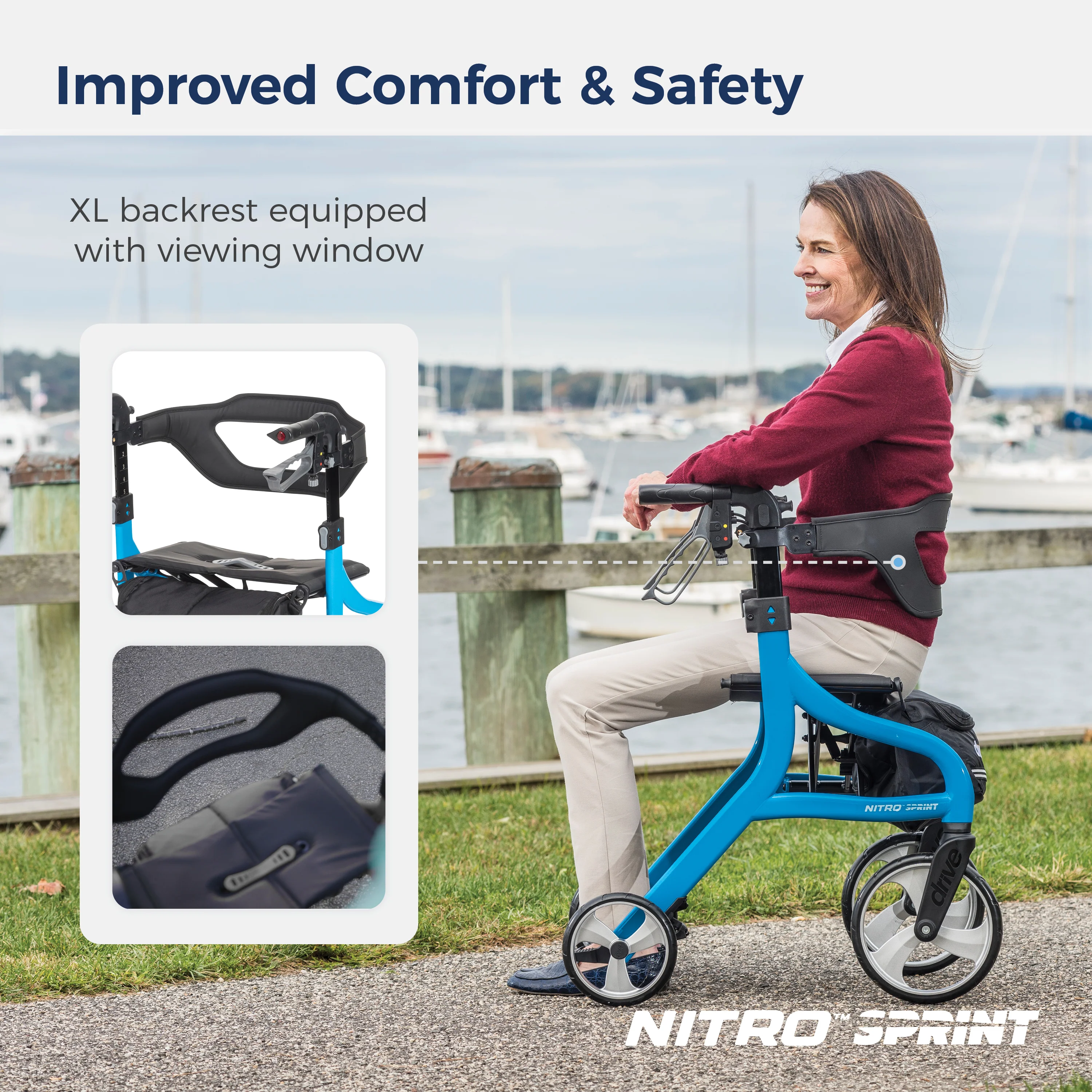 Nitro® Sprint Rollator with Accessories - Image 21