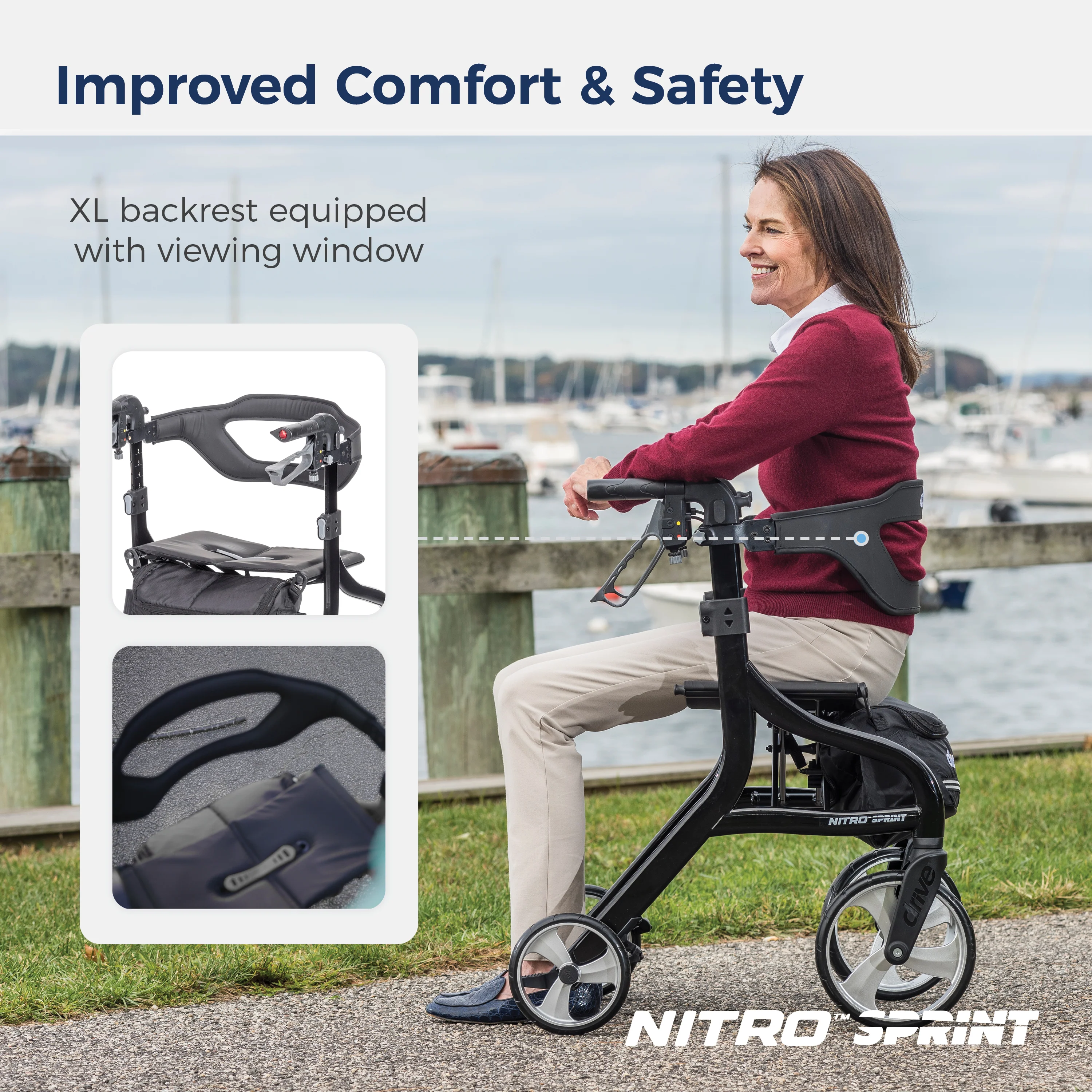 Nitro® Sprint Rollator with Accessories - Image 26